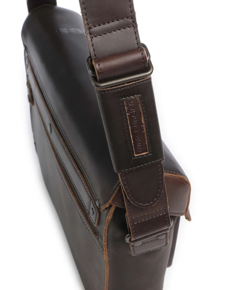 Aunts & Uncles Heritage Judd Sac messager dark brown