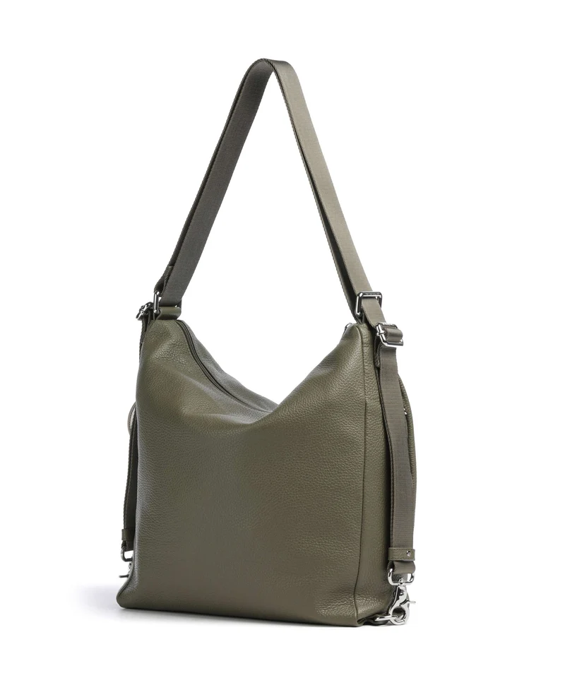 Mandarina Duck Mellow Leather Sac à main porté dos winter olive