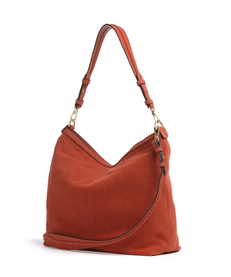 Abro Suede Signature Sac fourre-tout dark orange