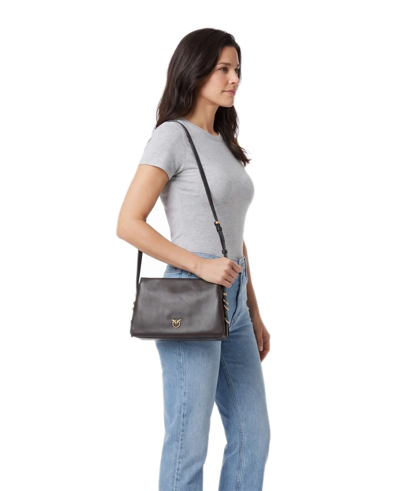 Pinko Triplet Mini Sac bandoulière marrone marasca/antique gold