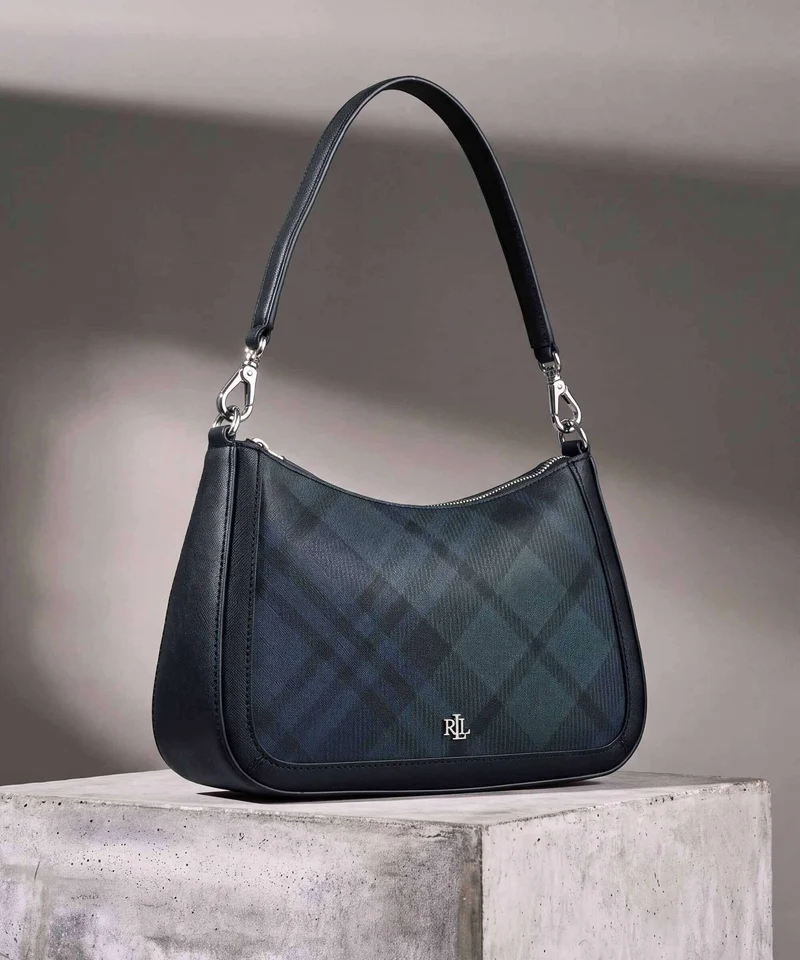 Lauren Ralph Lauren Danni 26 Sac porté épaule black watch tartan