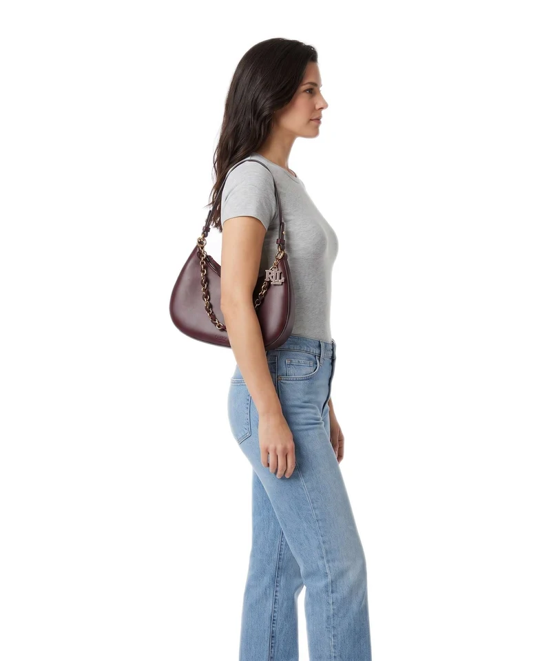 Lauren Ralph Lauren Marcy Medium Sac porté épaule dark garnet