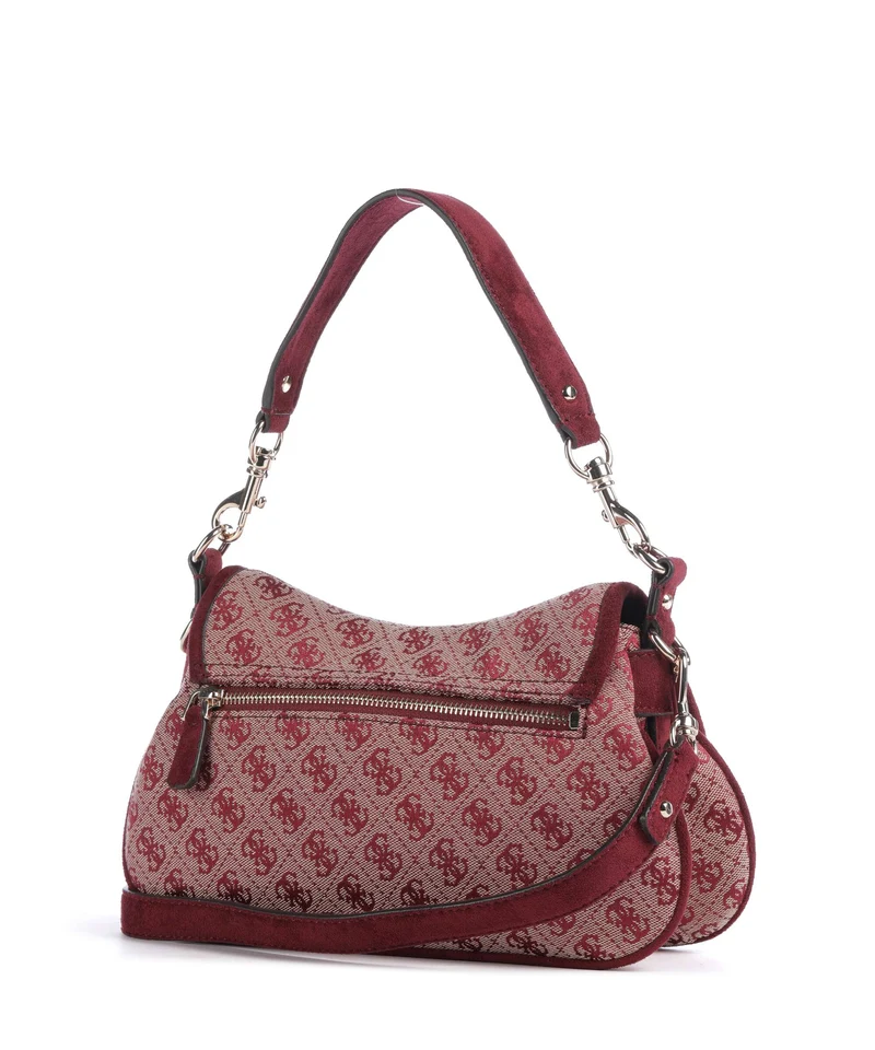 Guess Samantha Sac porté épaule merlot logo