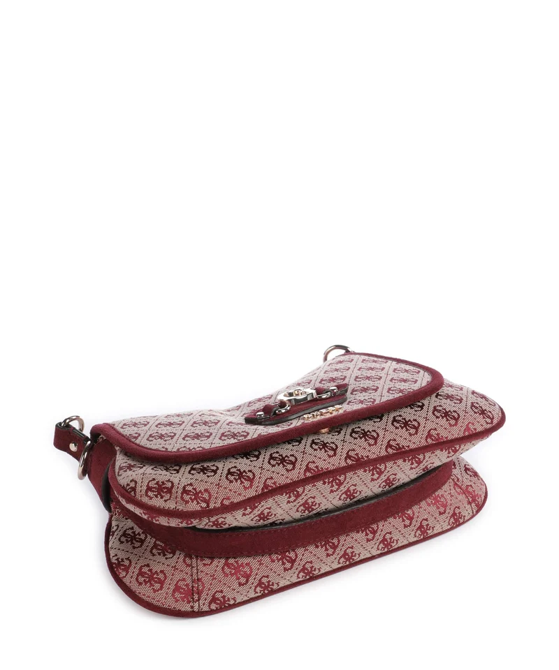 Guess Samantha Sac porté épaule merlot logo