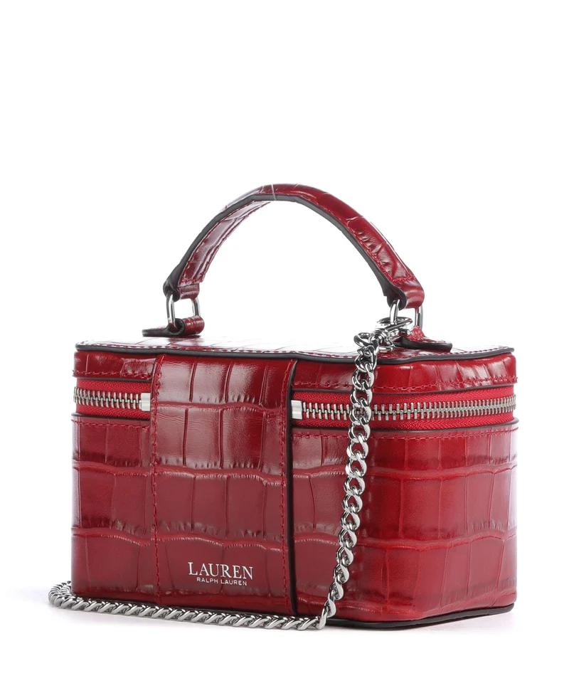 Lauren Ralph Lauren Hallee Small Sac bandoulière festive red