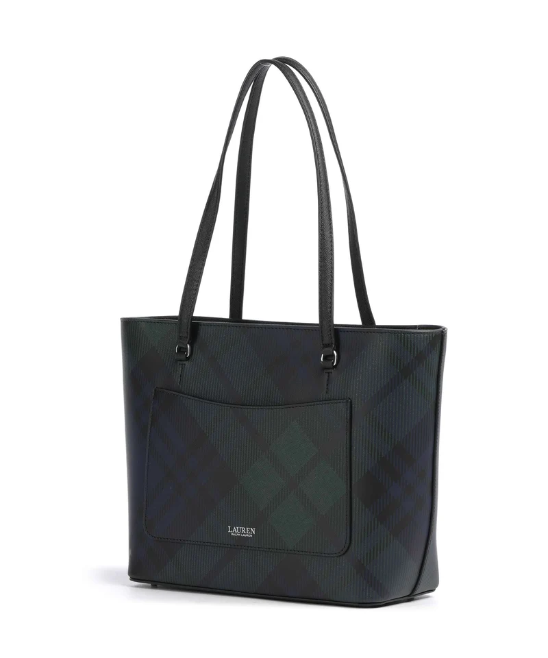 Lauren Ralph Lauren Karly Medium Cabas black watch tartan