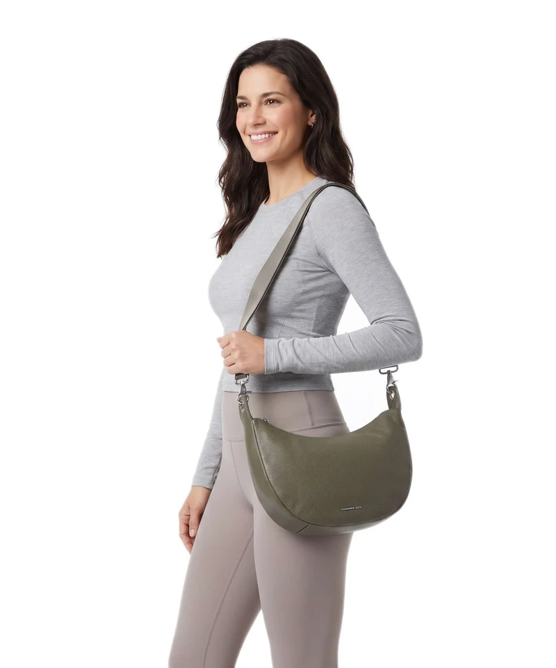Mandarina Duck Mellow Leather Sac porté épaule winter olive