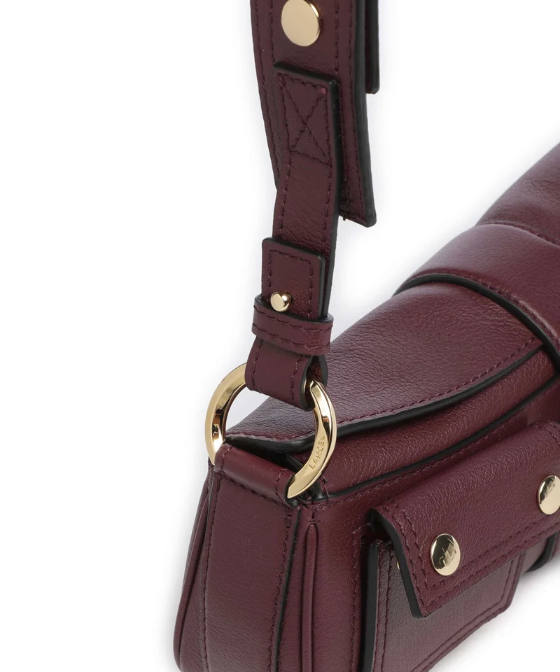Lancel Multipocket Sac porté épaule cassis
