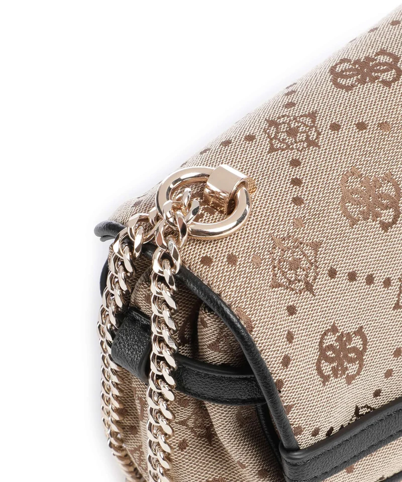 Guess Dorothy Sac porté épaule latte logo/black