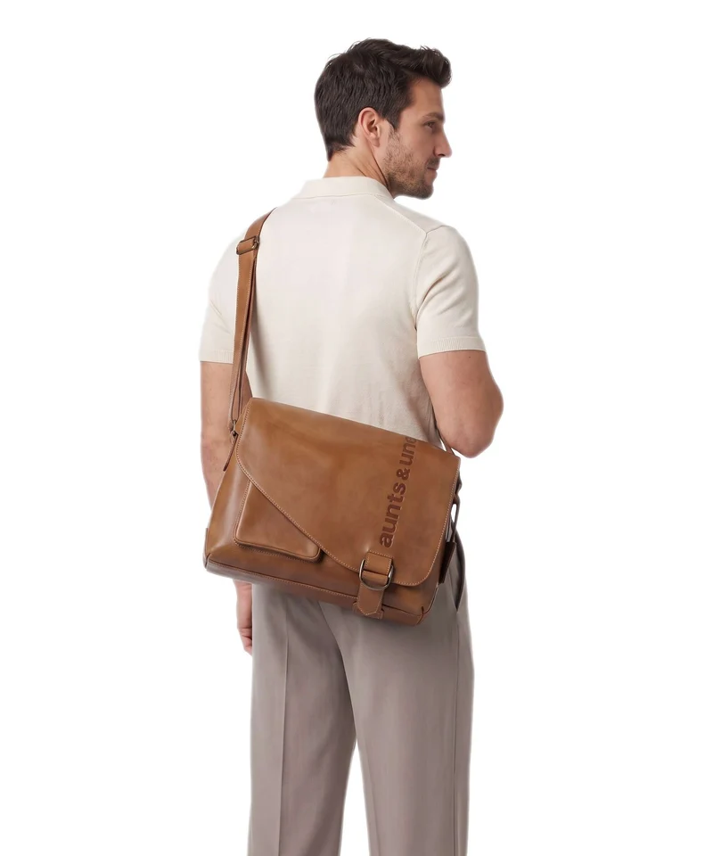 Aunts & Uncles Heritage Medium Judd Sac messager tan
