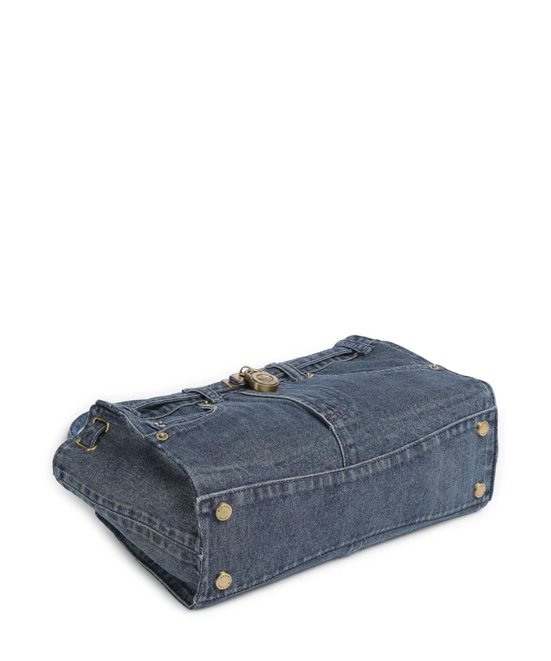 Michael Kors Hamilton Moderne Small Sac porté épaule light wash blue