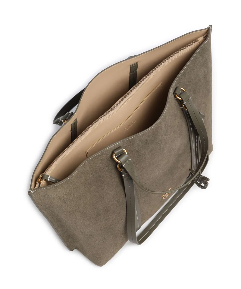 Pinko Carrie Big Cabas verde/oliva scuro/antique gold