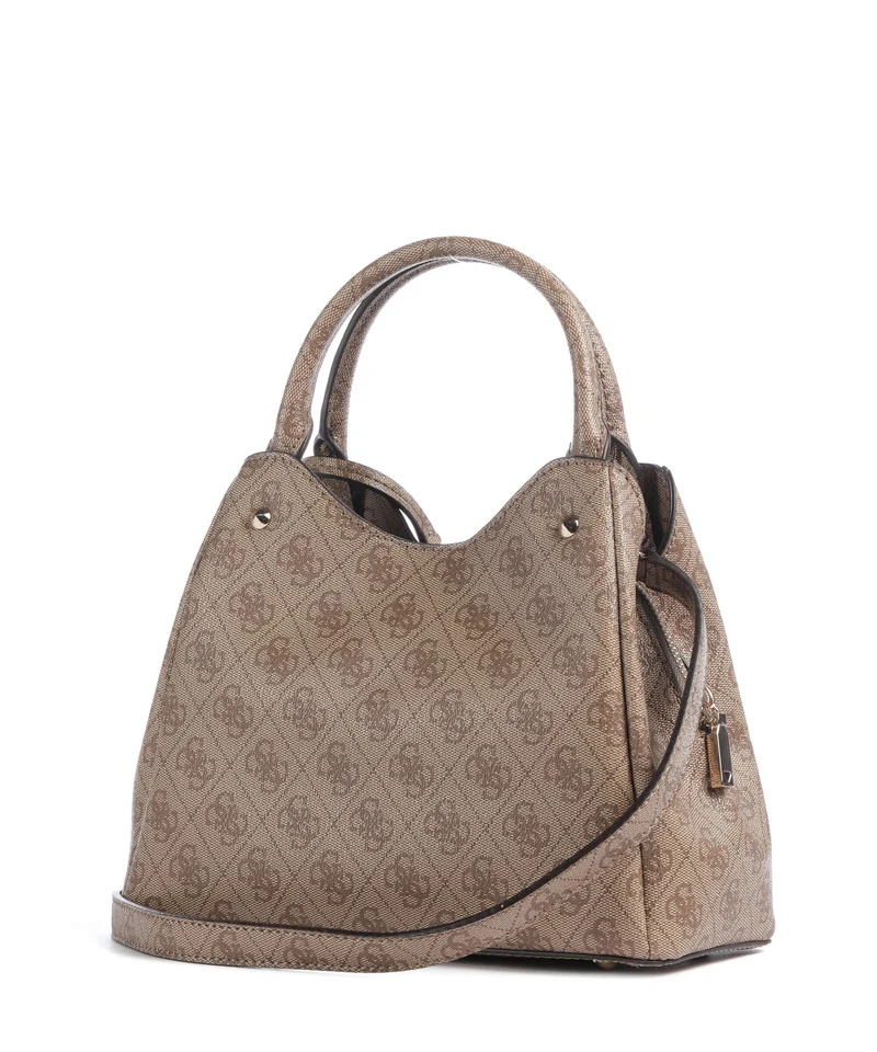 Guess Lorella Girlfriend Logo Small Sac à main latte logo