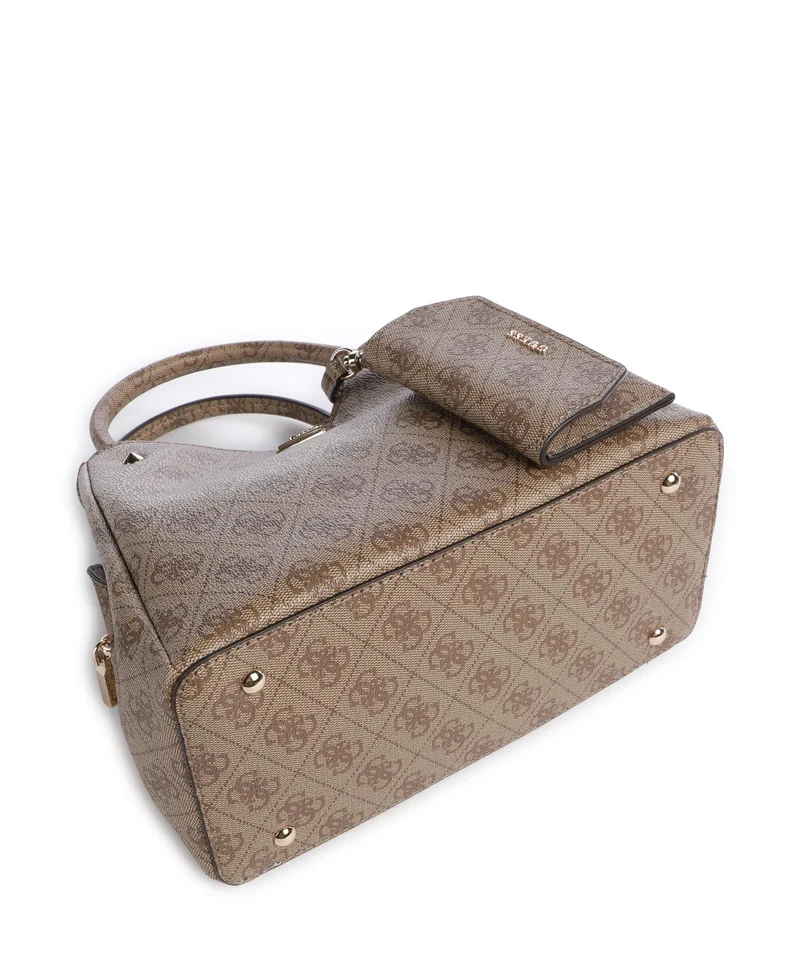 Guess Lorella Girlfriend Logo Small Sac à main latte logo