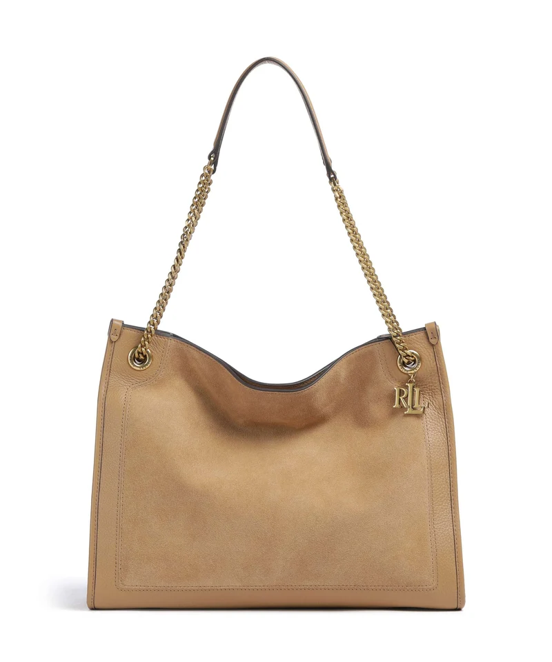 Lauren Ralph Lauren Bradley Large Cabas camel