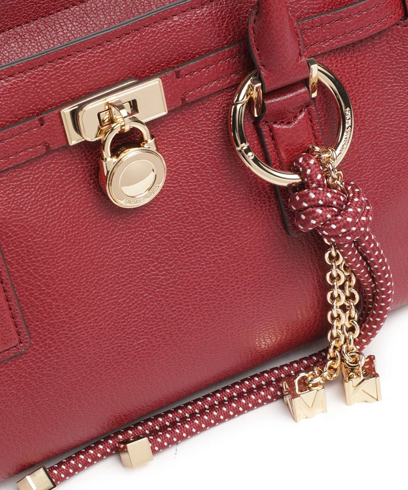 Michael Kors Hamilton Moderne Small Sac porté épaule deep red