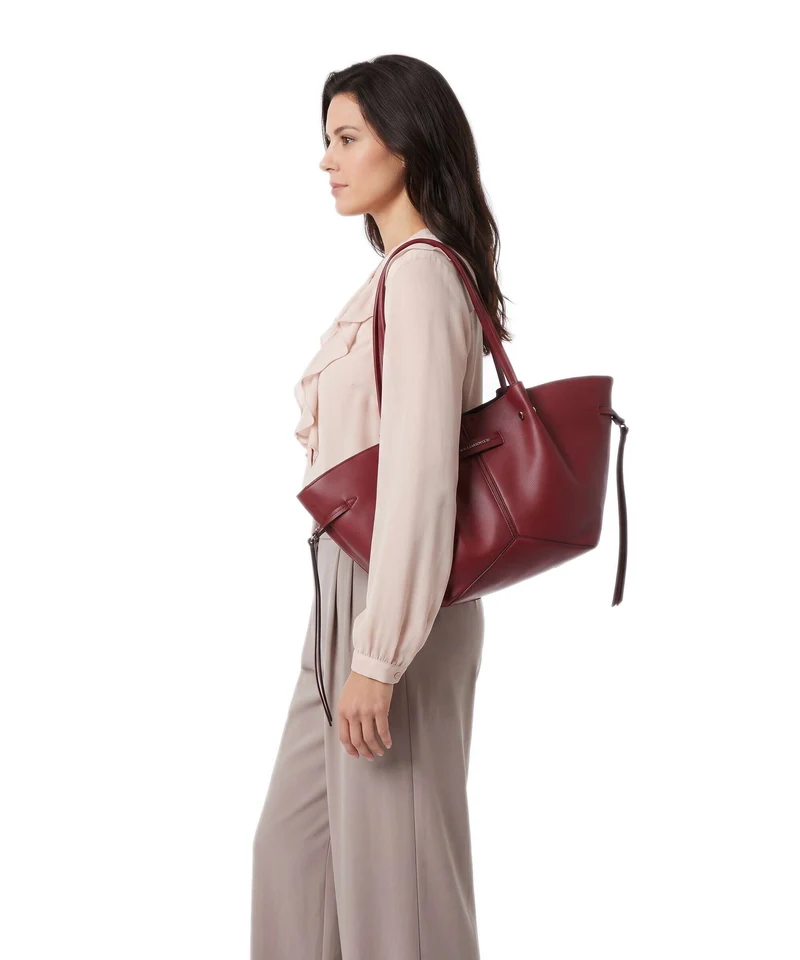 Karl Lagerfeld K/Pierced Small Cabas dark cherry