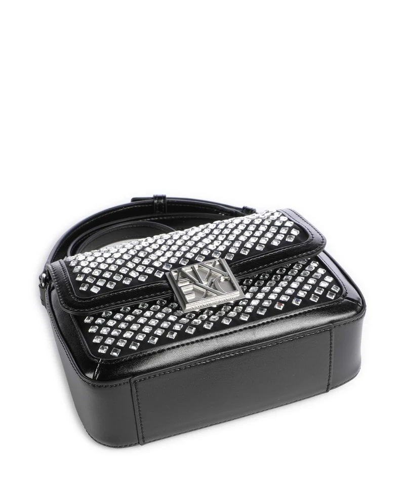 Armani Exchange Amy S Sac bandoulière black/crystal