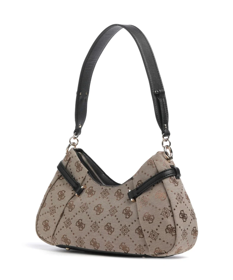 Guess Dorothy Sac porté épaule latte logo/black