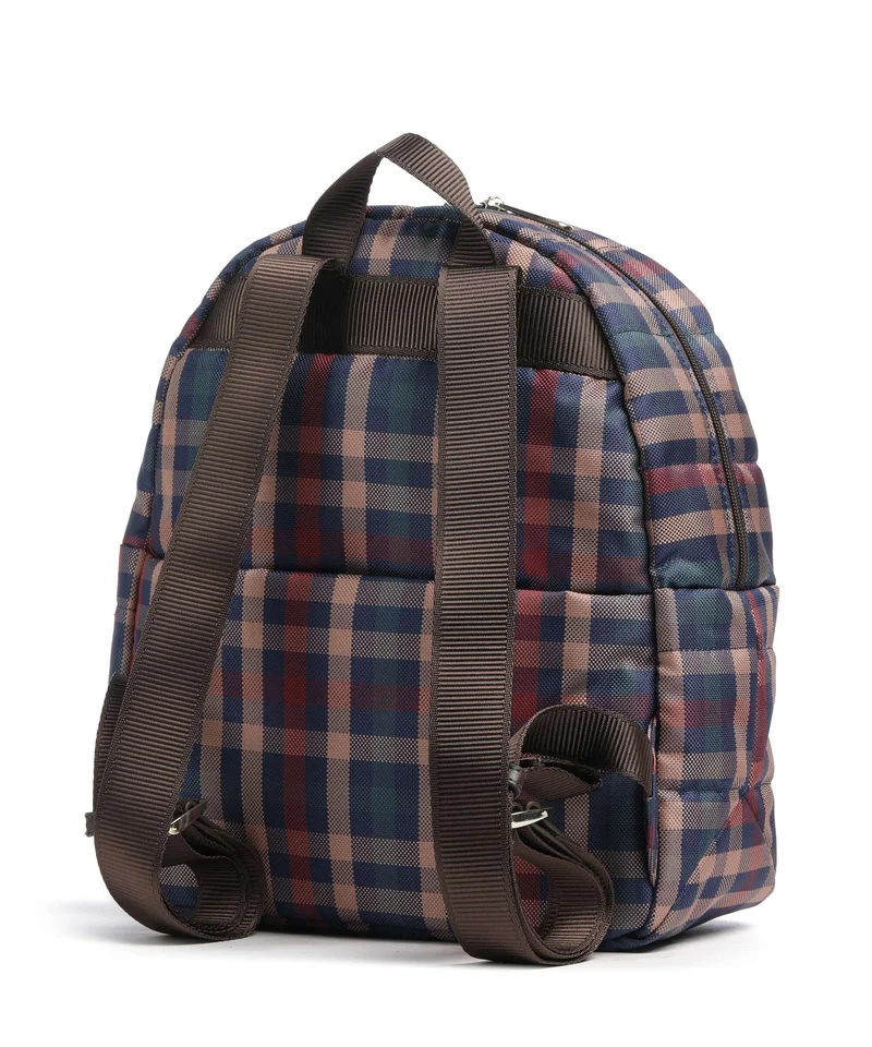 Mandarina Duck Tartan Sac à dos tartan brown