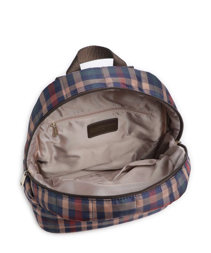 Mandarina Duck Tartan Sac à dos tartan brown
