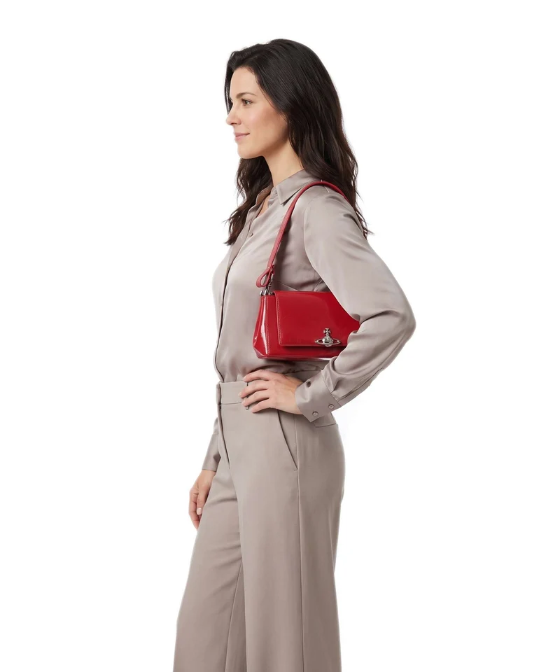Vivienne Westwood Hazel Naplak Medium Sac porté épaule red
