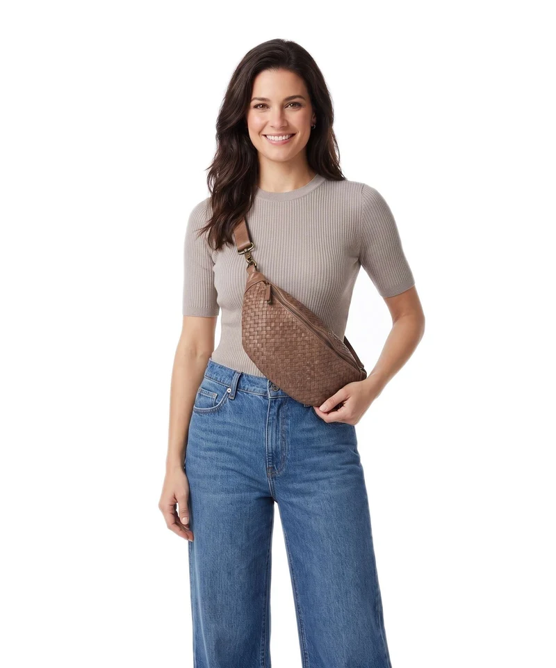 Depeche Sofya Sac banane dark taupe