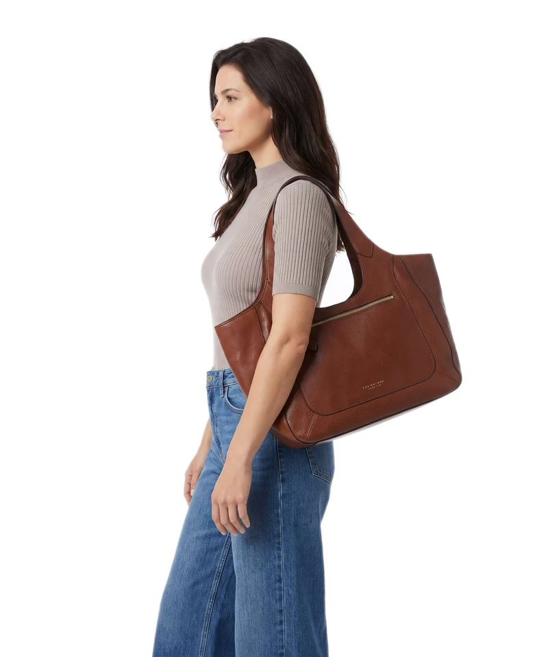 The Bridge Luce Soft Cabas marrone