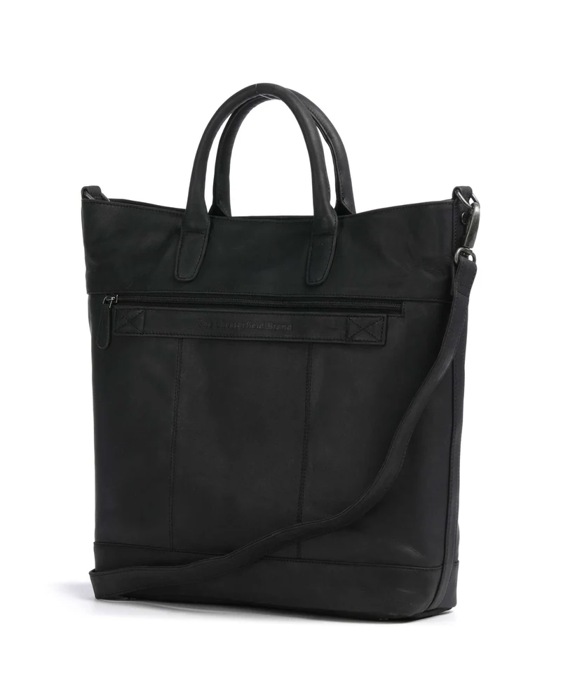 The Chesterfield Brand Wax Pull Up Cow Westbrook Sac à main black
