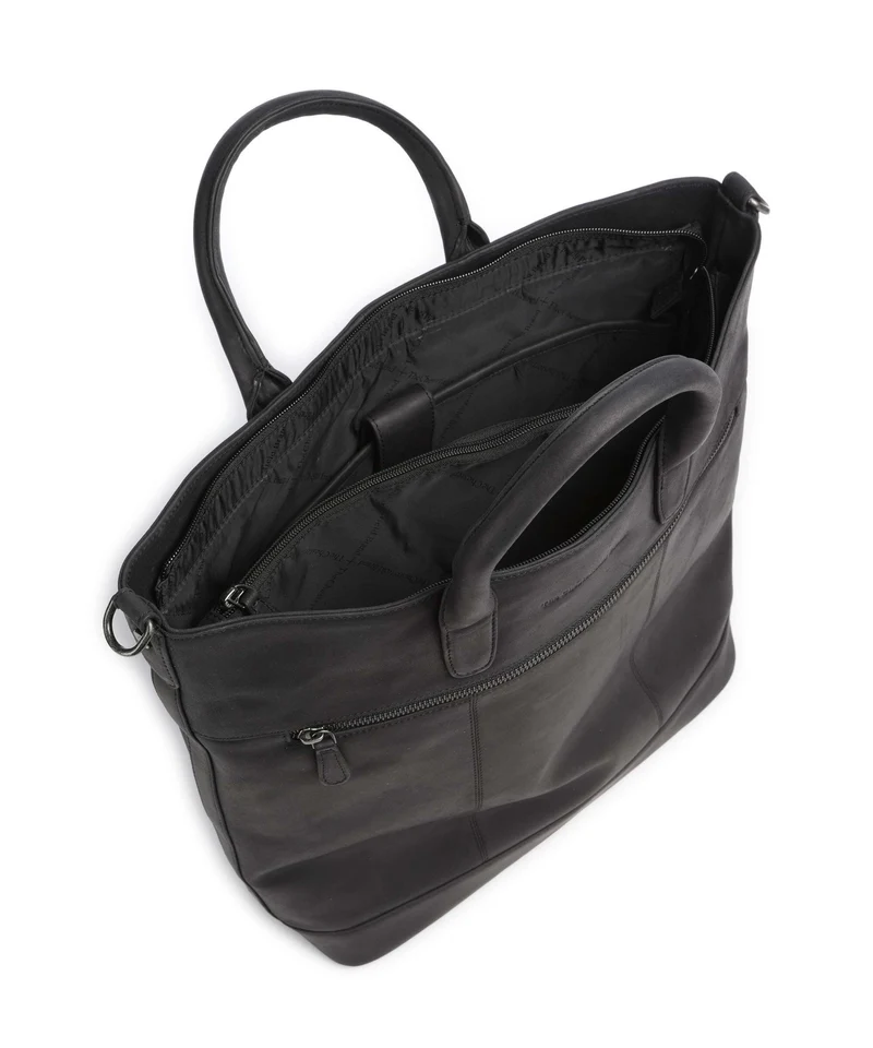 The Chesterfield Brand Wax Pull Up Cow Westbrook Sac à main black