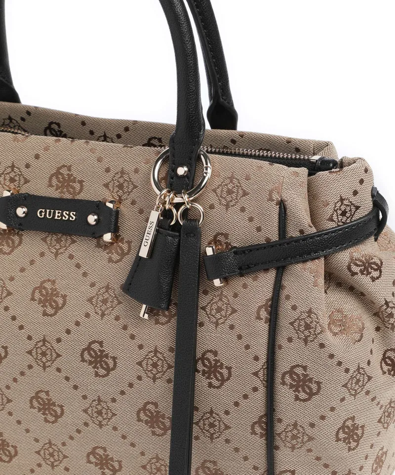 Guess Dorothy Girlfriend Sac à main latte logo/black