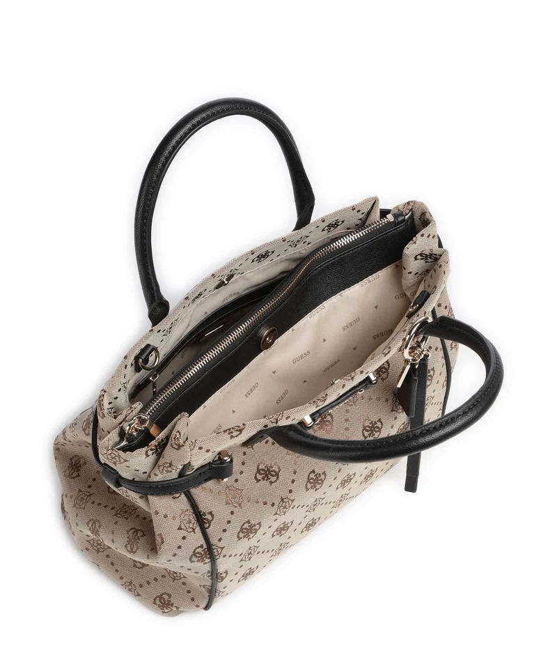 Guess Dorothy Girlfriend Sac à main latte logo/black