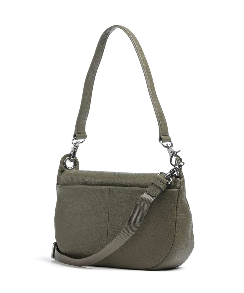 Mandarina Duck Mellow Leather Sac porté épaule winter olive