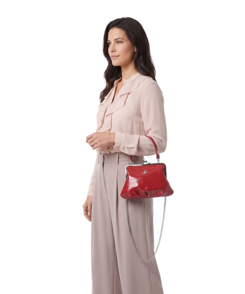 Vivienne Westwood Granny Frame Naplak Sac à main red