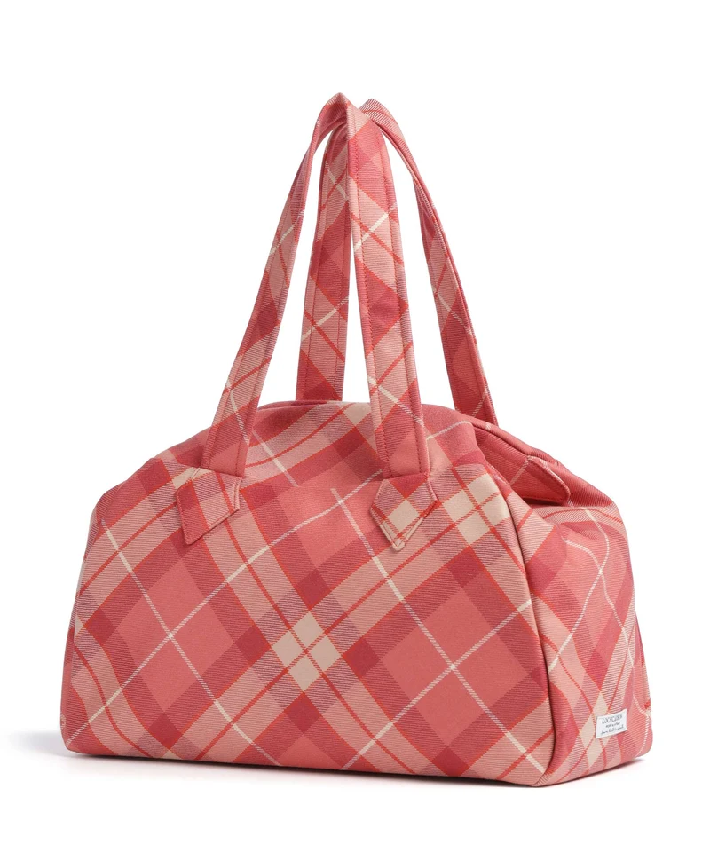 Vivienne Westwood Archive Wool Tartan Large Cabas fraser pink