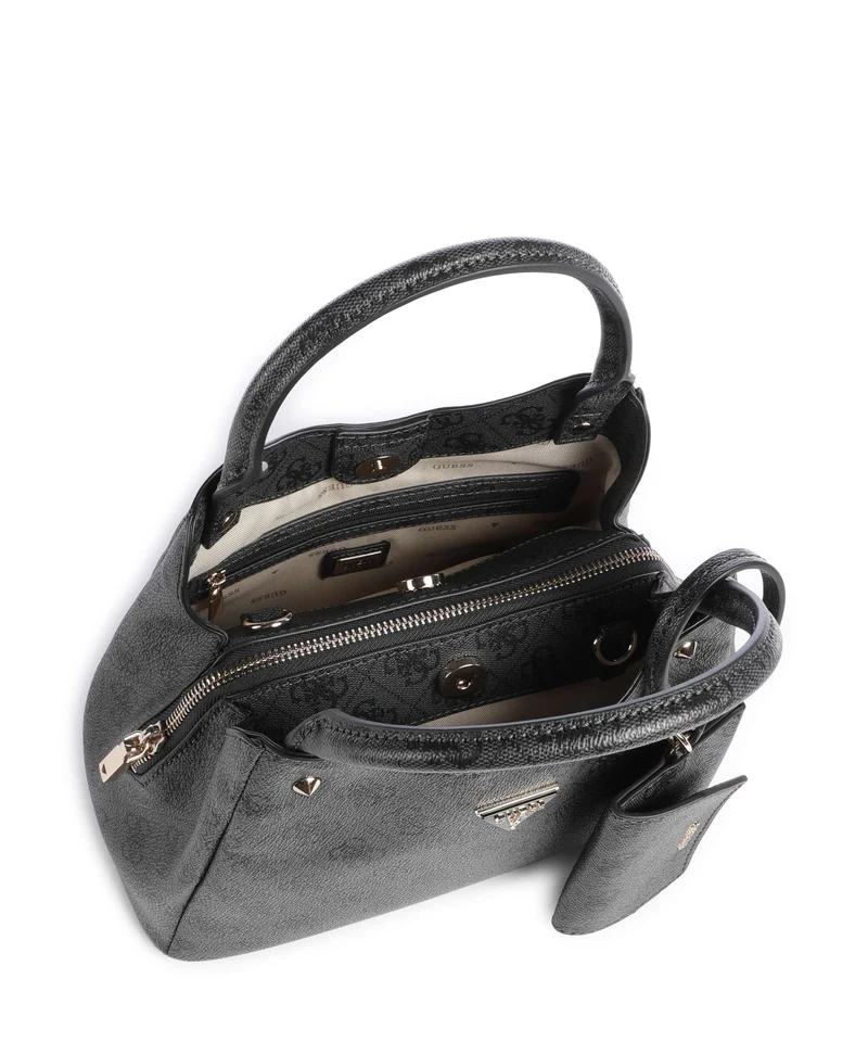 Guess Lorella Girlfriend Logo Small Sac à main coal logo