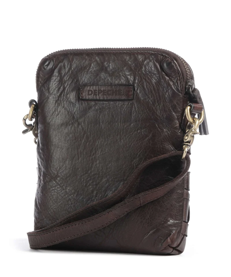 Depeche Warsaw Pochette telephone dark brown