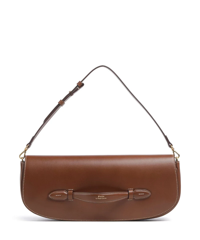 Polo Ralph Lauren Bellport Pochette cuoio