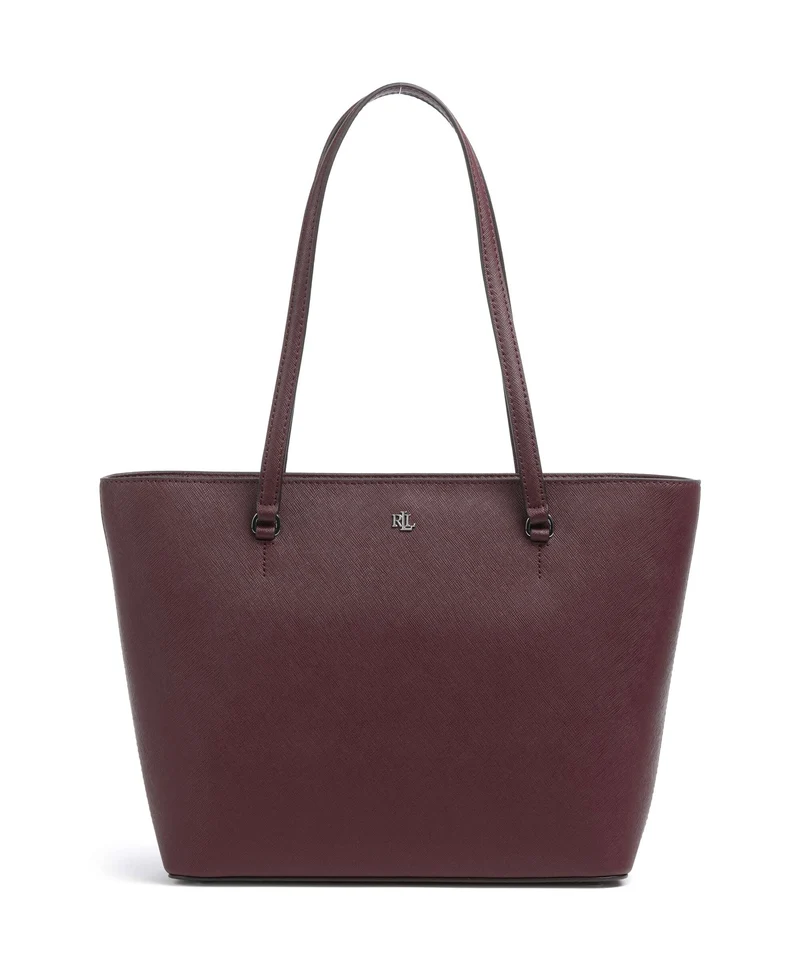 Lauren Ralph Lauren Karly Medium Cabas dark garnet