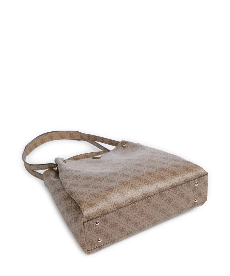 Guess Lorella Girlfriend Logo Sac à main latte logo