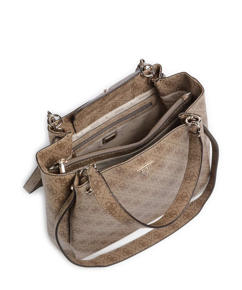 Guess Lorella Girlfriend Logo Sac à main latte logo