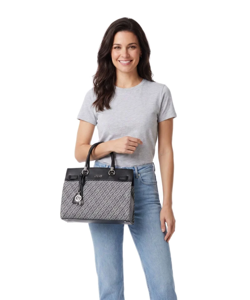 Liu Jo Manhattan M Sac à main grigio denim