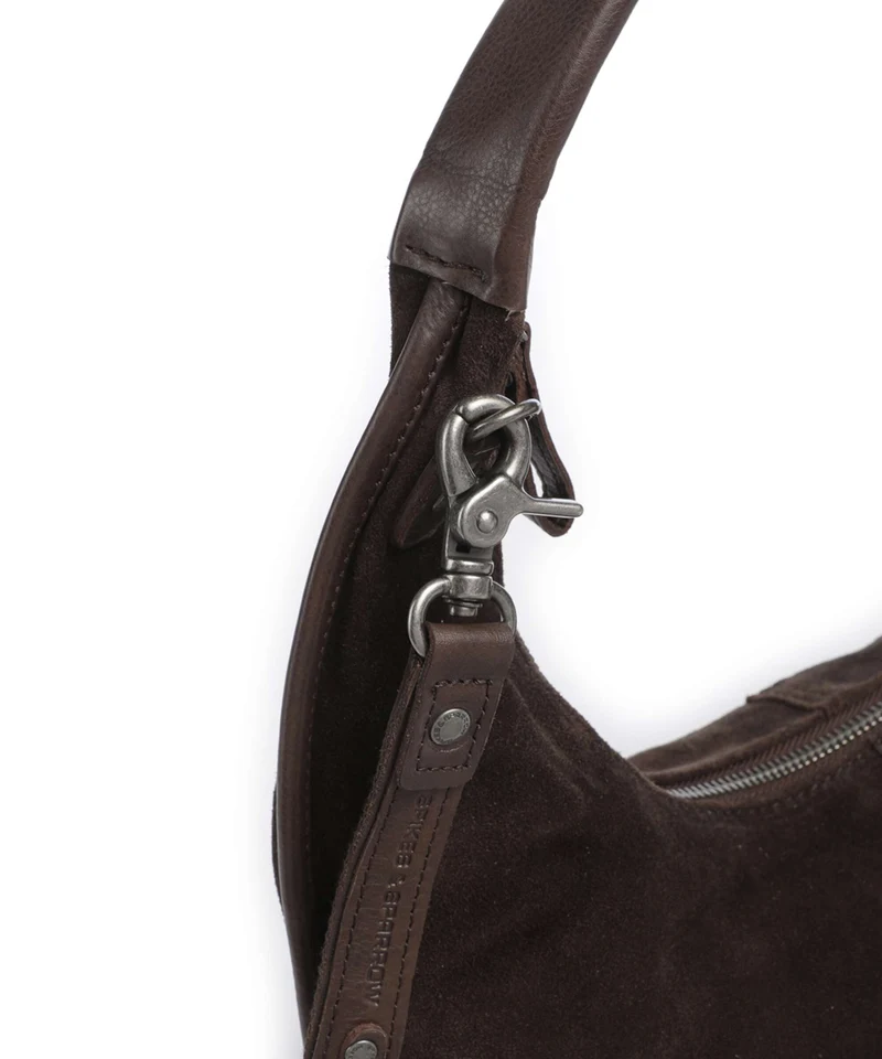 Spikes & Sparrow Suede Mix Gwyn Sac fourre-tout dark brown