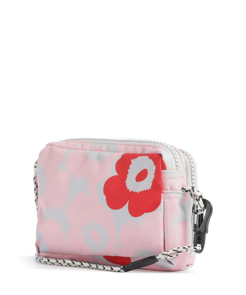 Marimekko Iloisa Unikko Kioski Mini Sac bandoulière light pink/grey/red
