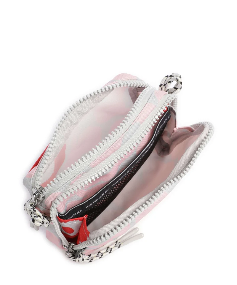 Marimekko Iloisa Unikko Kioski Mini Sac bandoulière light pink/grey/red
