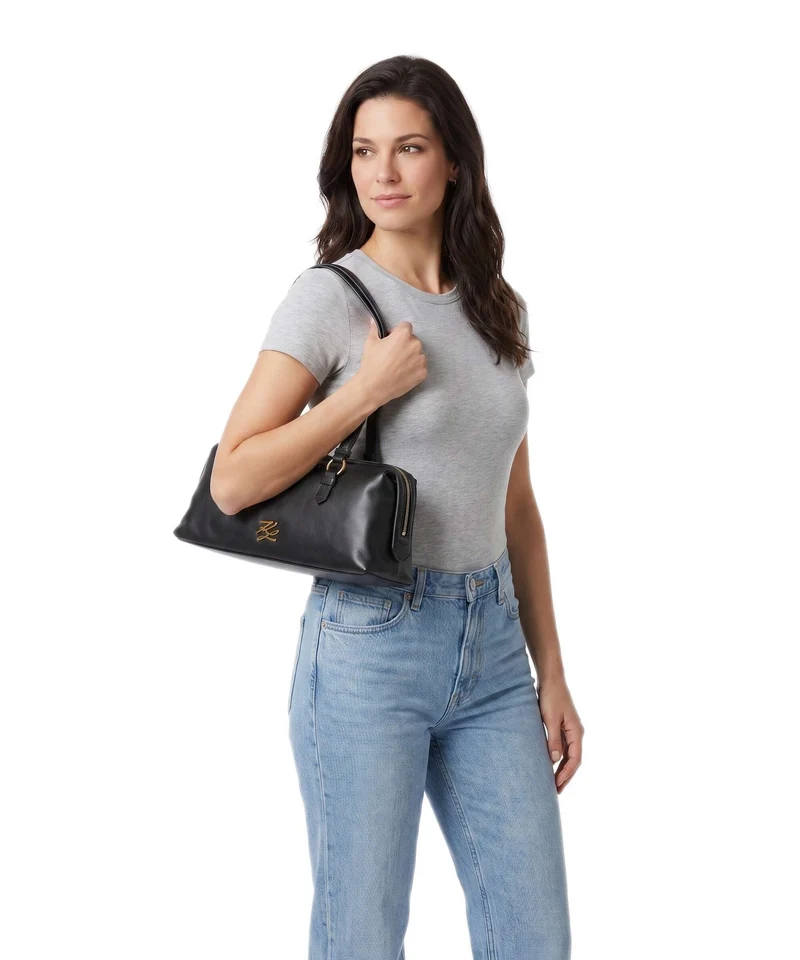 Karl Lagerfeld K/Autograph Medium Sac porté épaule black/gold
