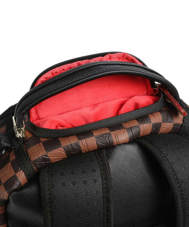Sprayground Embossed Check Brown Sac à dos multicolour