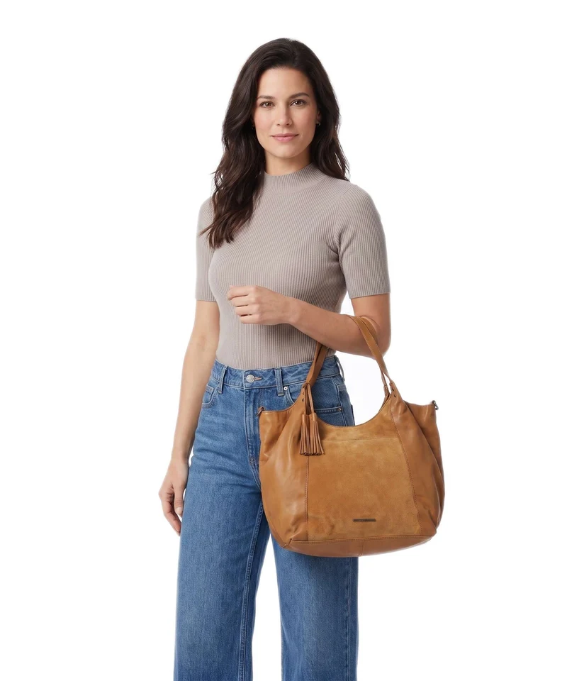 Spikes & Sparrow Suede Mix Ryana Cabas tan