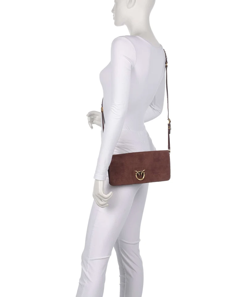Pinko Love Click Soft Horizontal Classic Sac bandoulière castano intenso/antique gold