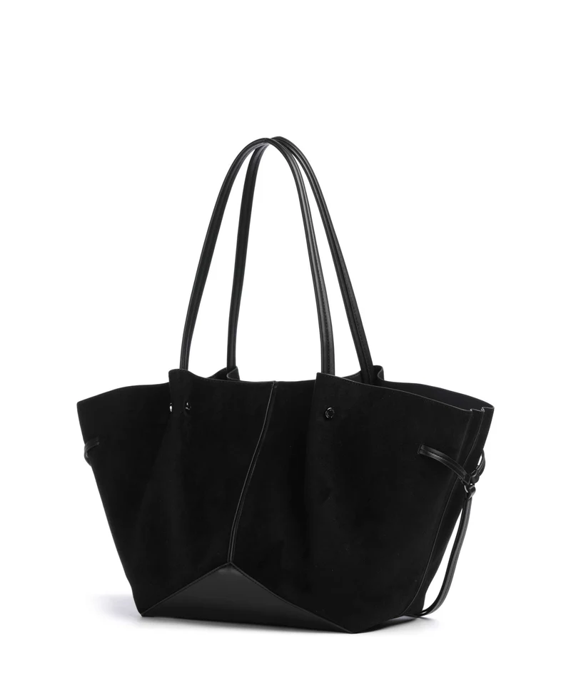 Karl Lagerfeld K/Pierced Medium Cabas black gunmetal
